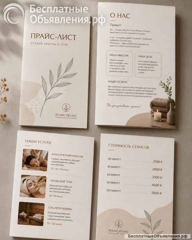 Печать листовок А6 А3
