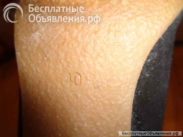 Сапоги женские замша + каучук размер 40