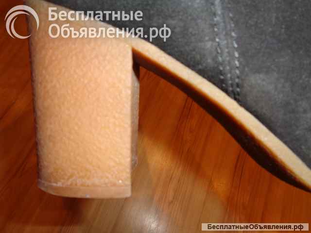 Сапоги женские замша + каучук размер 40