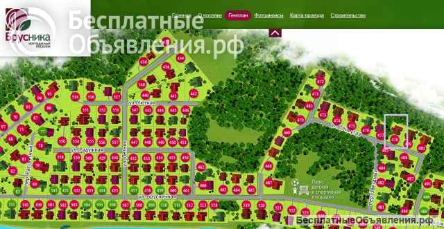Земельный участок у леса