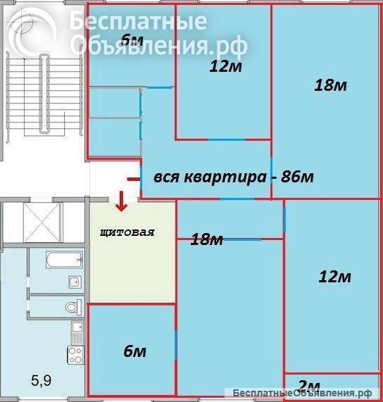 Москва, Ховрино, комната, 7 м²