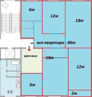 Москва, Ховрино, комната, 7 м²