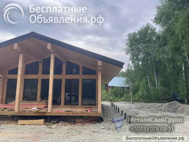 Винтовые сваи 57 мм от производителя для легких построек