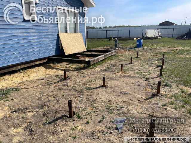Винтовые сваи 57 мм от производителя для легких построек