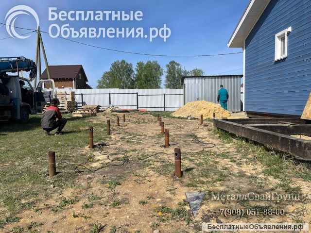 Винтовые сваи 57 мм от производителя для легких построек