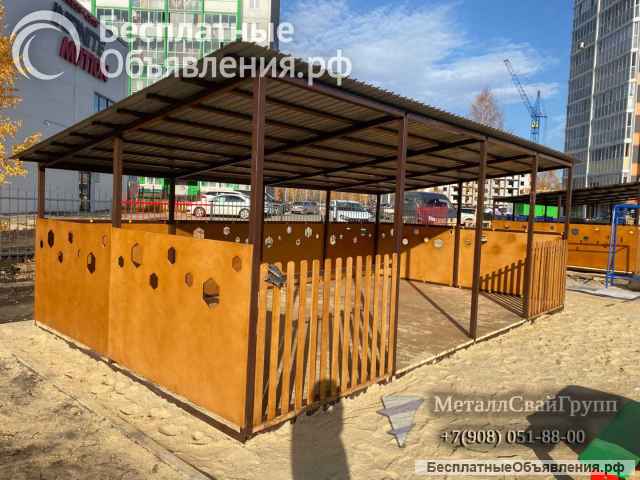 Винтовые сваи 76 мм для забора беседки и причала