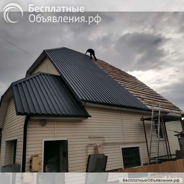 Строительная бригада кровельщики