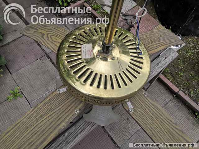 Люстра бу с вентилятором для дачи.сада