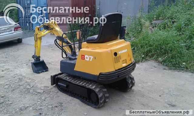 Мини-экскаватор YANMAR B-07