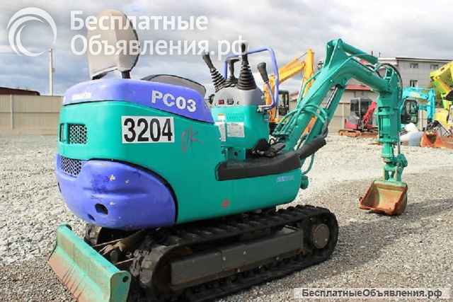 Мини-экскаватор KOMATSU PC-03 с гидромолотом
