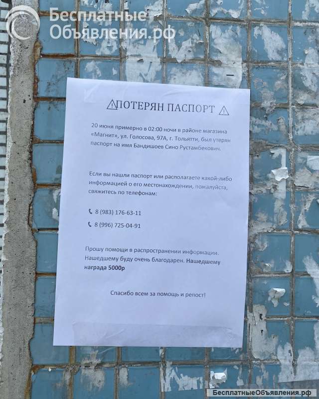 Паспорт