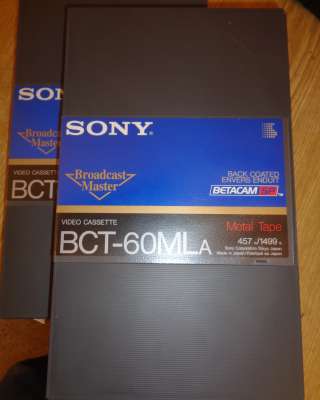 Betacam Broadcast видеокассеты SONY размотка 60 минут