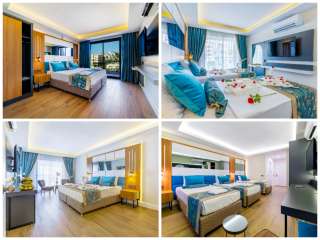Номера в отеле 5* на берегу Средиземного моря. АЛАНИЯ Турция