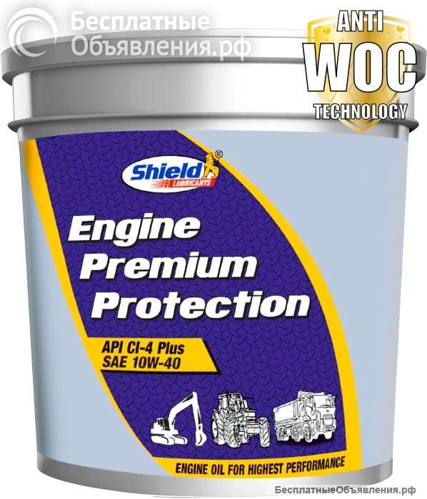 Моторное масло Shield Lubricants SHIELD ENGINE PREMIUM PROTECTION 10W-40 20 л