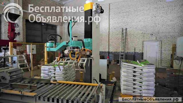 Линия укладки с паллетайзером