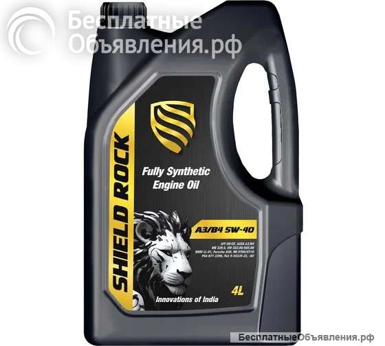 Моторное масло Shield Lubricants SHIELD ROCK A3/B4 5W-40 4 л