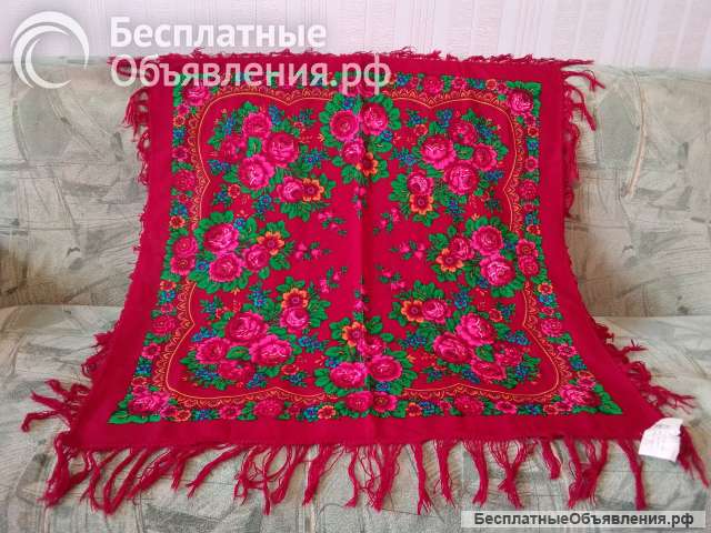 Платок павловопосадский 95 х 95 СССР