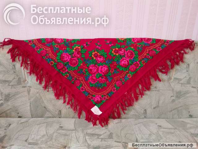 Платок павловопосадский 95 х 95 СССР