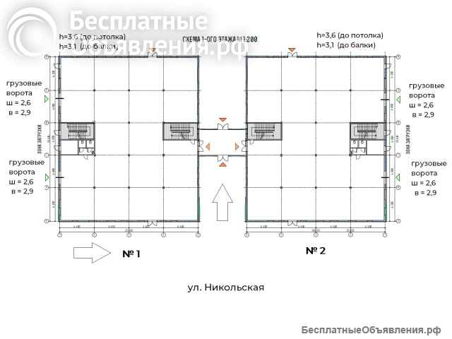 Здание 1500 - 3000 кв. м. аренда