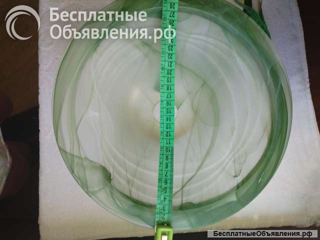 Люстра плафон зеленое стекло СССР