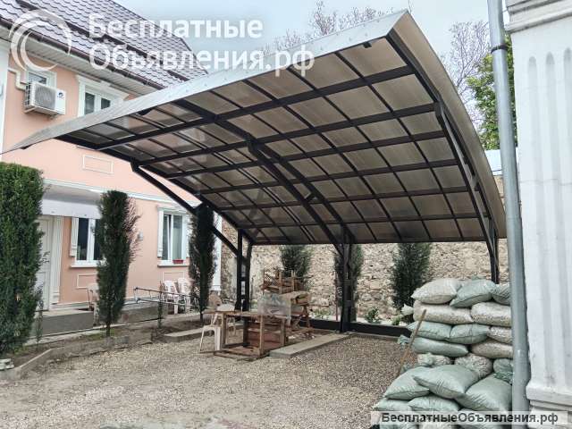Навесы и козырьки, смелые решения
