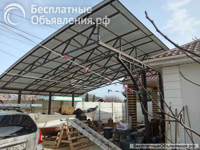 Навесы и козырьки, смелые решения
