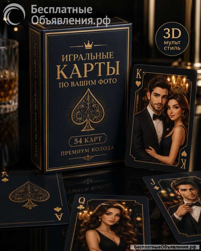 Игральные карты по фото 36 или 54 карты