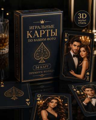 Игральные карты по фото 36 или 54 карты