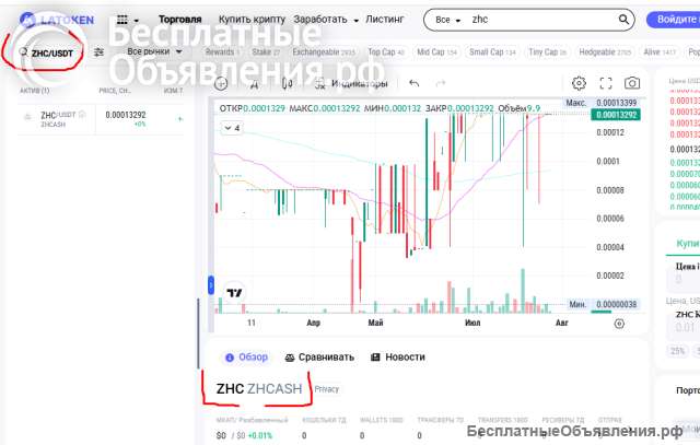Заработок постояненно растещего defi токена ок
