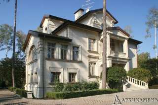 Фасадные элементы здания из АРХИКАМНЯ, производство
