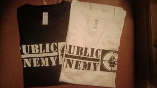 Футболки Public Enemy чёрная/белая (М)