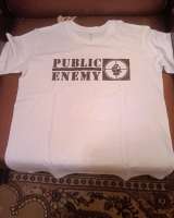 Футболки Public Enemy чёрная/белая (М)