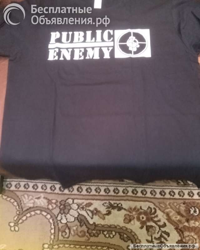 Футболки Public Enemy чёрная/белая (М)
