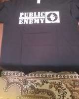 Футболки Public Enemy чёрная/белая (М)