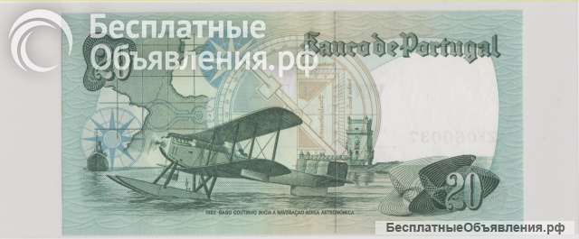 Португалия, 20 эскудо, 1978 г., Unc.