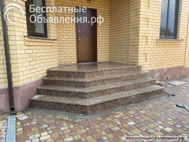 Гранит на ступени и площадки не скользкий