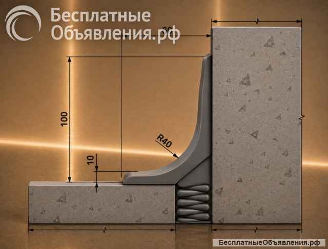 Промышленный плинтус ПП100×60 УНИПОЛ
