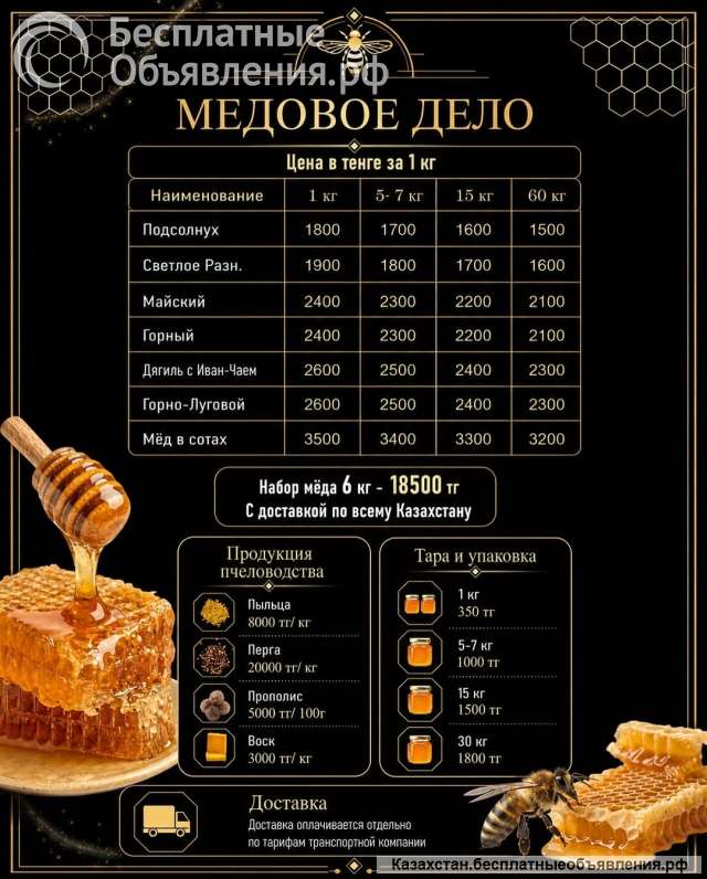 Натуральный мед с личных пасек