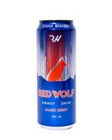 Энергетик безалкогольный газированный Red Wolf 0,45 л ж/б ОПТ