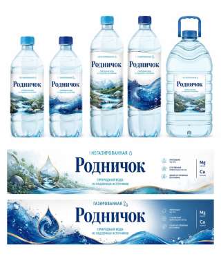 Питьевая Вода газированная и негазированная, "Родничок" ПЭТ 0,5 / 1,5 / 5 л. ОПТ