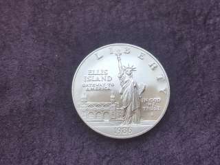 Доллар США 1986 года. Пруф. Серебряные монеты США. Франция. Египет. Бутан.