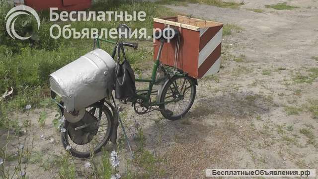 Моторный велосипед из бензокосы