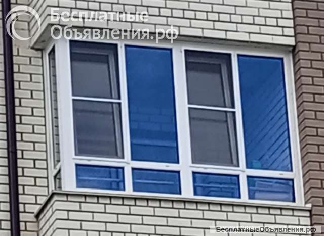 Пластиковое окно большое б/у