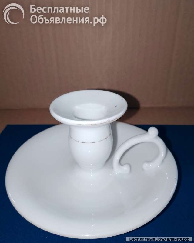 Фарфоровый подсвечник с ручкой (Кузнецов М.С.)