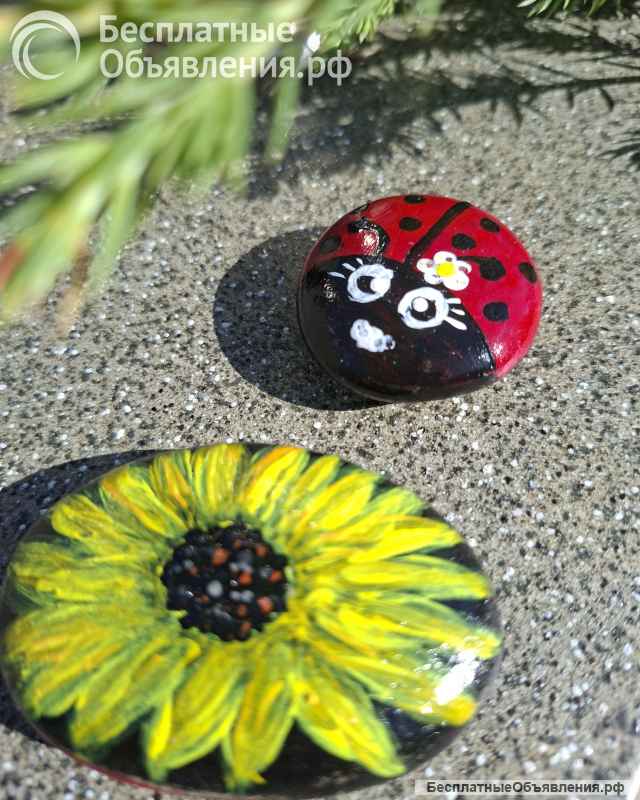 Декоративные камни с рисунком