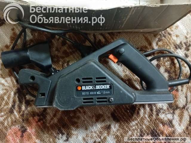 Электрорубанок black and decker bd713