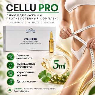 CELLU PRO (лимфoдренaжный, прoтивooтечный) 5 мл