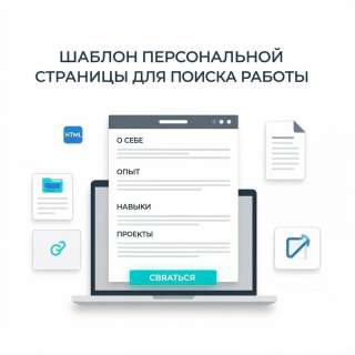 Шаблон персональной страницы для поиска работы