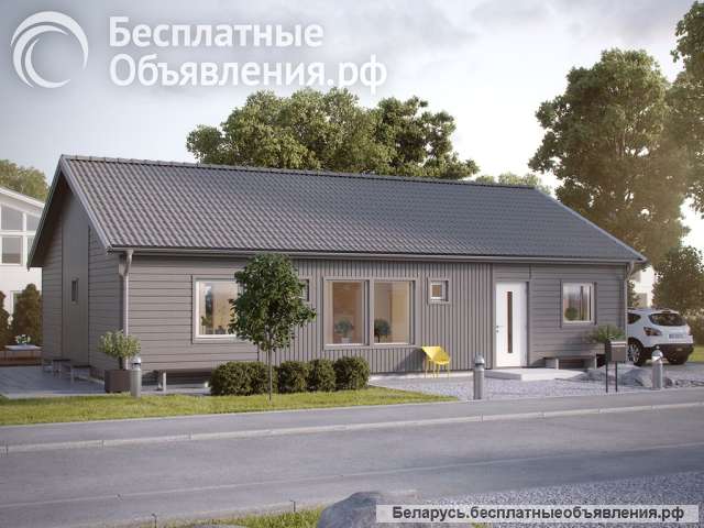 Каркасный дом 12,6х7,8 м