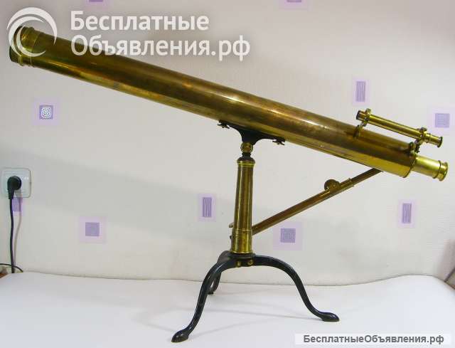 Редкий антикварный бронзовый телескоп A.Bardou. Продажа антиквариата